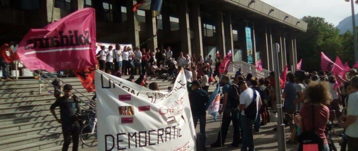 Expulsion possible du syndicat Solidaires Isère à Grenoble ? Résistons ! Expulsion possible du syndicat Solidaires Isère à Grenoble ? Résistons !